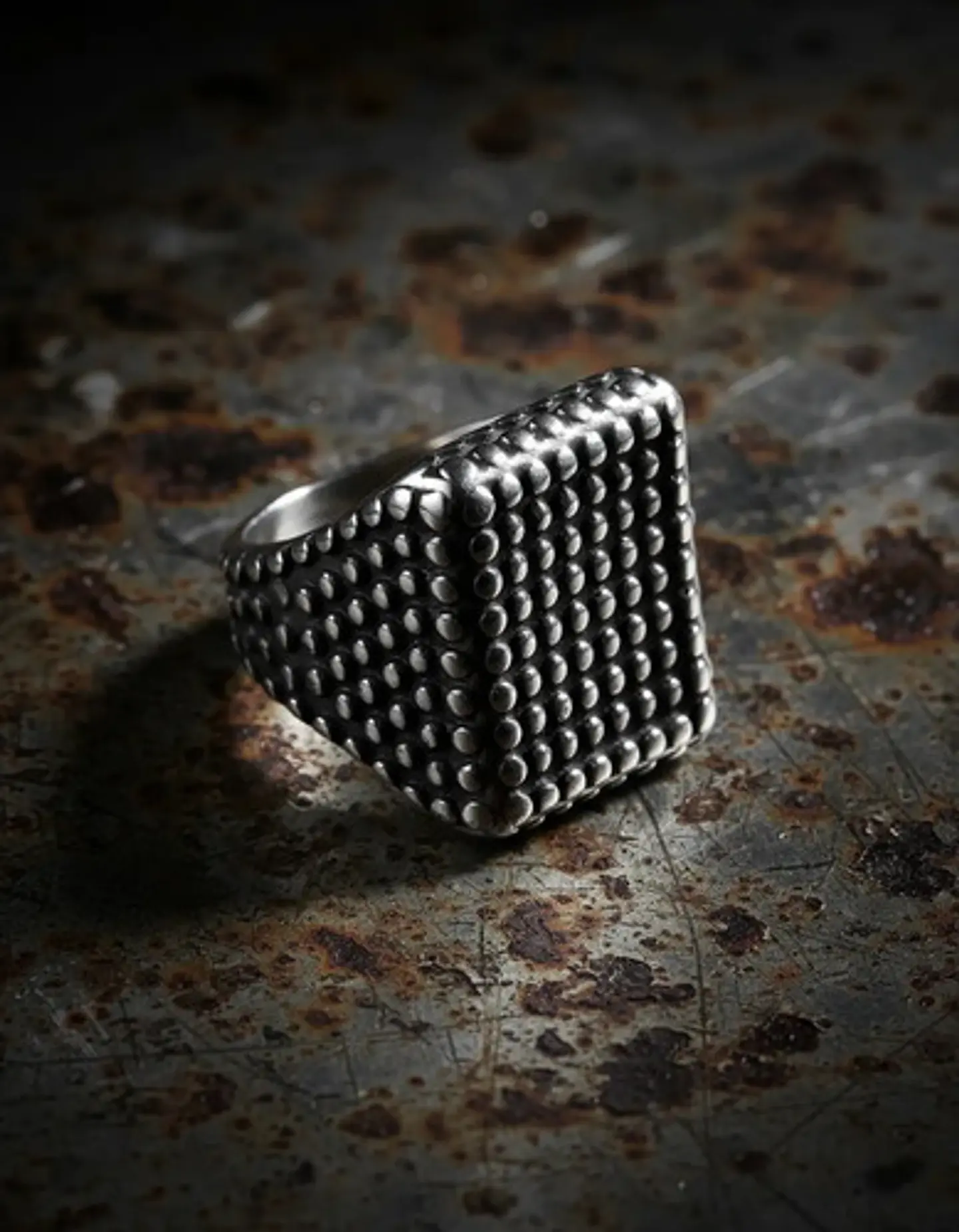 Anillo Biker Puas Color Plata Acero Inoxidable Para Hombre 9