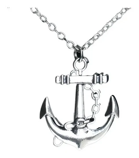 Collar Cadena Militar Dije Ala Ángel Color Plata Para Hombre