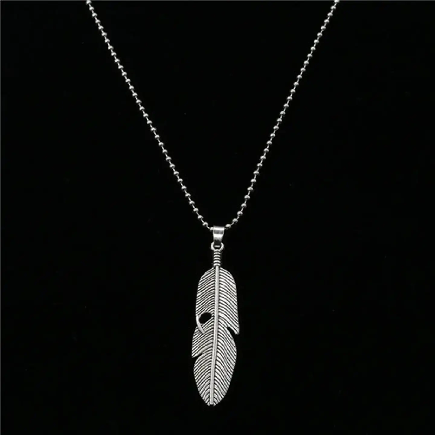 Collar Cadena Militar Dije Ala Ángel Color Plata Para Hombre 6
