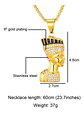 Collar Faraón Egipcio Color Oro Acero Inoxidable Para Hombre - Miniatura 2