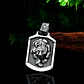 Collar Placa Oso Vikingo Color Plata Acero Inoxidable Hombre - Miniatura 5