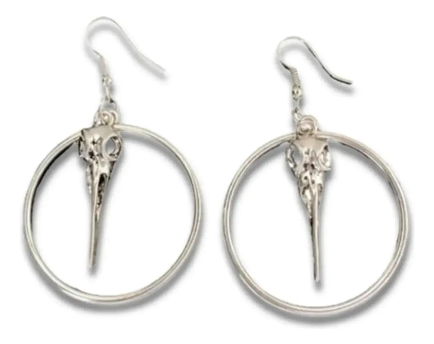 Aretes Pendientes Vikingos Cuervosceltas Color Plata Mujer 3
