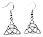Aretes Pendientes Vikingos Cuervosceltas Color Plata Mujer - Miniatura 5