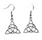 Aretes Pendientes Vikingos Cuervosceltas Color Plata Mujer - Miniatura 6
