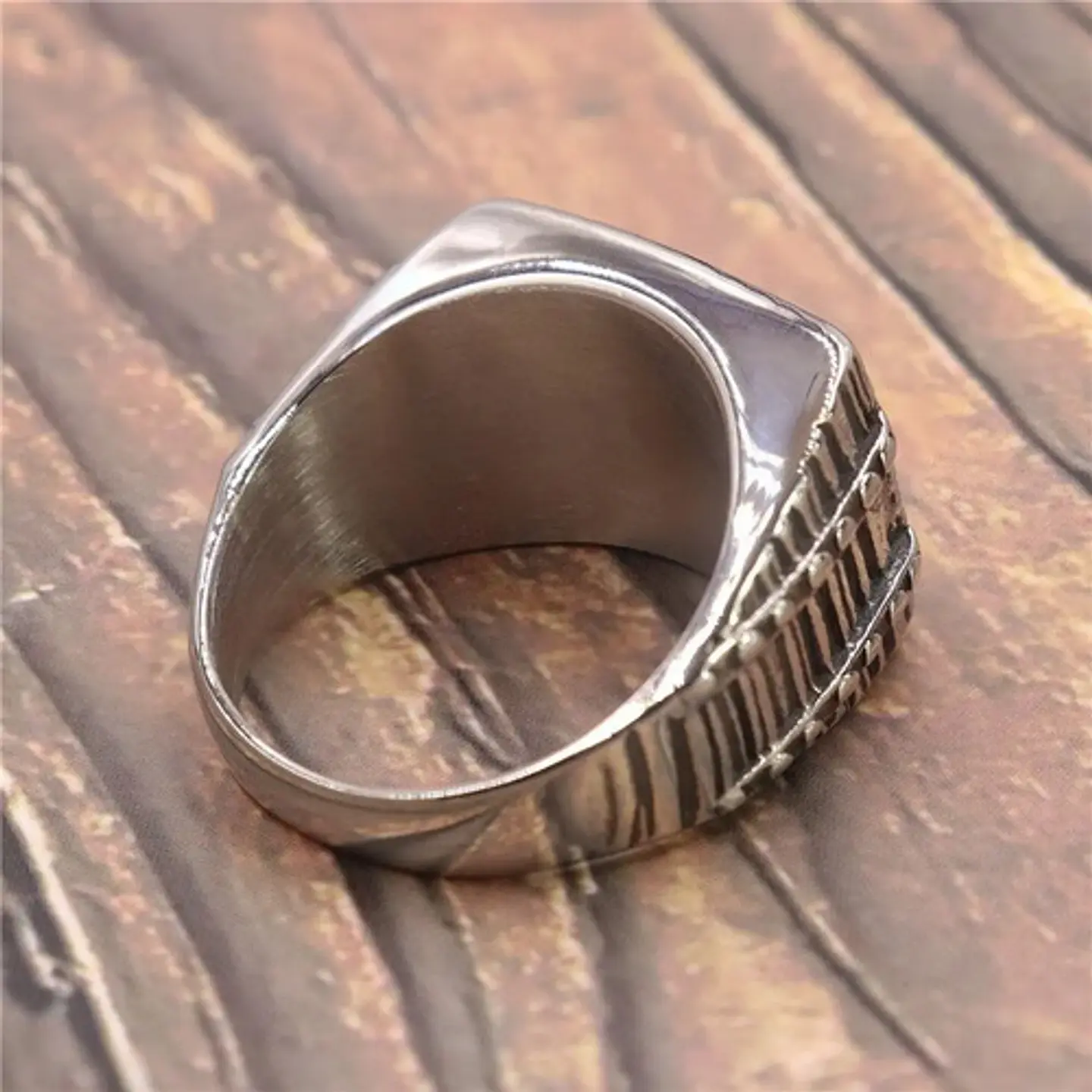 Anillo Marino Barco Mar Color Plata Acero Inoxidable Hombre 2