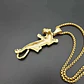 Collar Leopardo Piedras Color Oro Acero Inoxidable Hombre - Miniatura 3