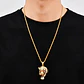 Collar Tigre Hip Hop Cz Color Oro Acero Inoxidable Hombre - Miniatura 4