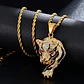 Collar Tigre Hip Hop Cz Color Oro Acero Inoxidable Hombre - Miniatura 6