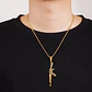 Collar Dije Ak 47 Hip Hop Color Oro Acero Inoxidable Hombre - Miniatura 2