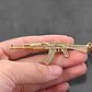 Collar Dije Ak 47 Hip Hop Color Oro Acero Inoxidable Hombre - Miniatura 5