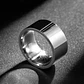 Anillo Argolla Clásico Color Oro Acero Inoxidable Hombre - Miniatura 2