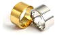 Anillo Argolla Clásico Color Oro Acero Inoxidable Hombre - Miniatura 9