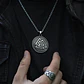 Collar Para Hombre Con Dije Vikingo Valknut Escudo Malla - Miniatura 3