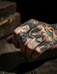 Anillo Vikingo Odin Lobo Color Plata Acero Inoxidable Hombre - Miniatura 3