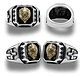 Anillo Cabeza Leon Color Plata Acero Inoxidable Para Hombre - Miniatura 2
