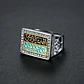 Anillo Árabe Musulmán Color Plata Acero Inoxidable Hombre - Miniatura 3