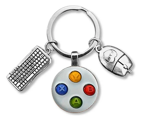 Llavero Gamer Videojuego Imagen Control Juegos Hombre Mujer