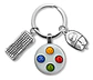 Llavero Gamer Videojuego Imagen Control Juegos Hombre Mujer - Miniatura 1