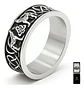Anillo Vikingo Lobo Color Plata Acero Inoxidable Para Hombre - Miniatura 1