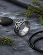 Anillo Vikingo Lobo Color Plata Acero Inoxidable Para Hombre - Miniatura 5