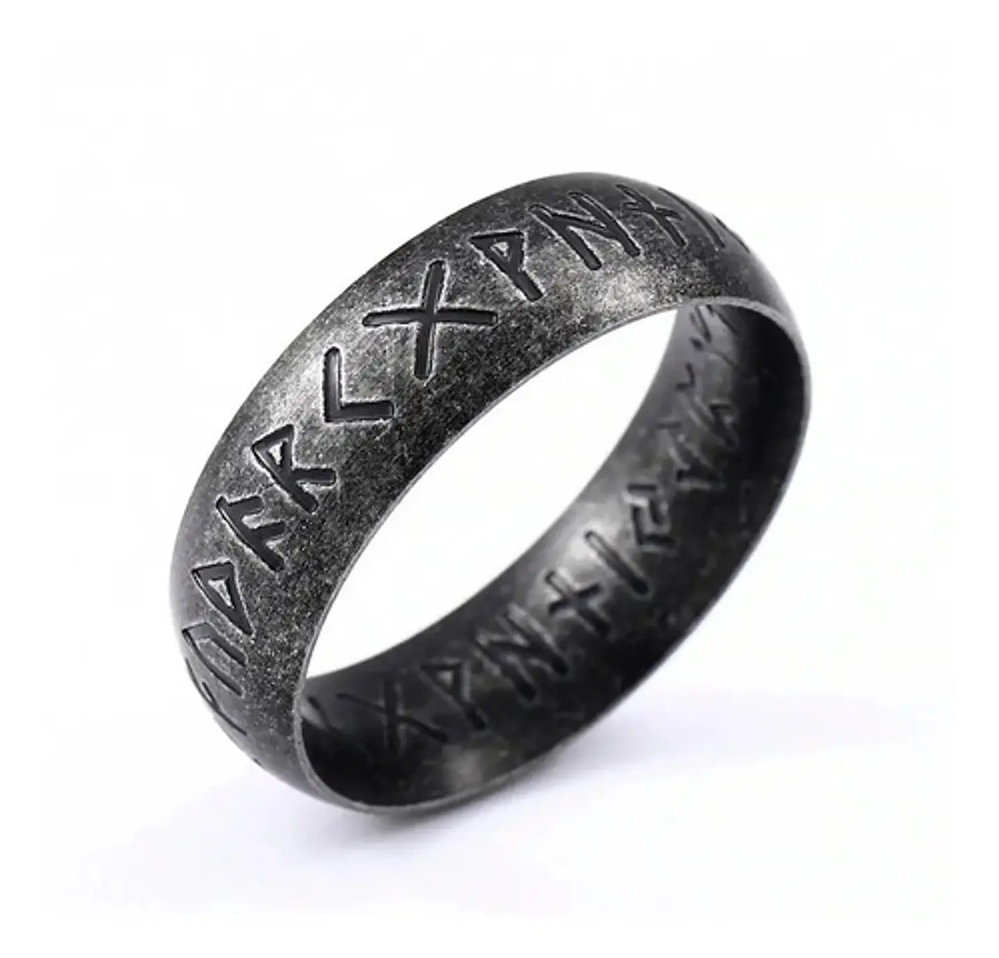 Anillo Clásico Vikingo Color Plata Acero Inoxidable Hombre 1