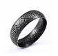 Anillo Clásico Vikingo Color Plata Acero Inoxidable Hombre - Miniatura 1
