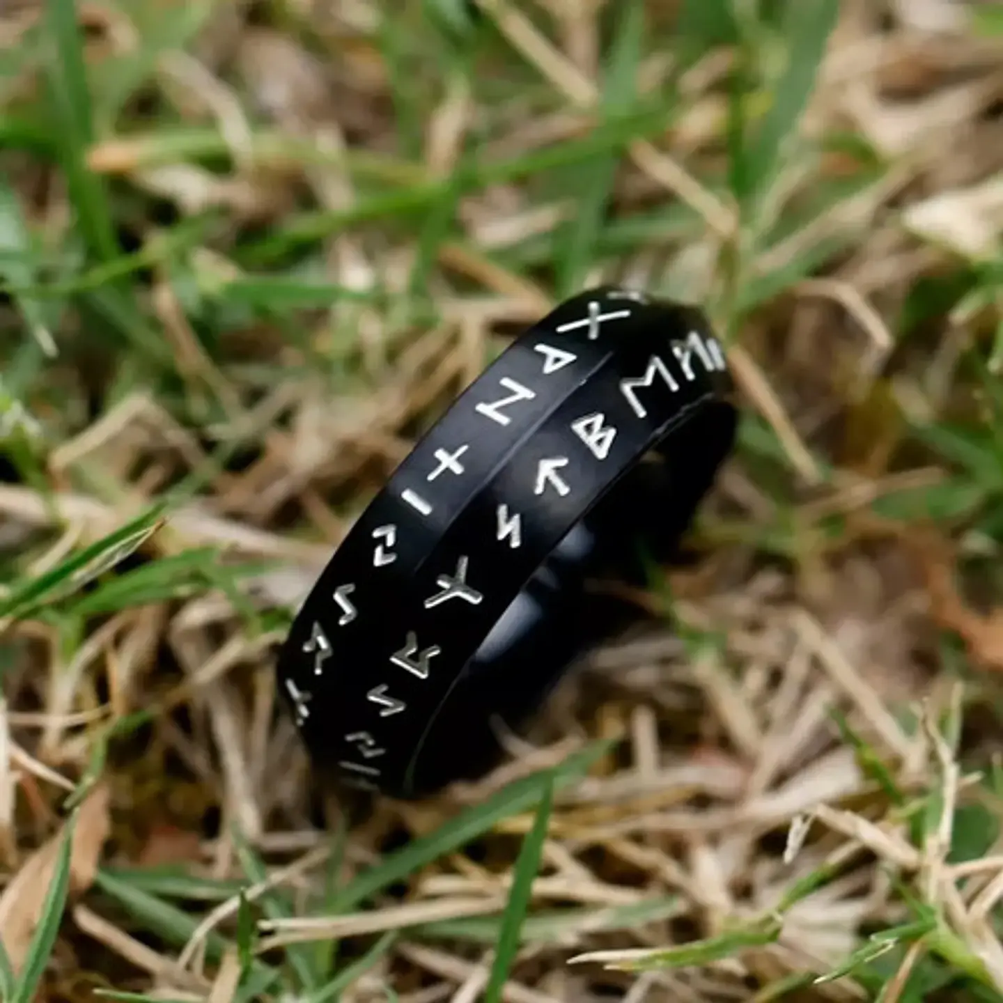 Anillo Clásico Vikingo Color Plata Acero Inoxidable Hombre 34