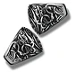  Anillo Vikingo Nudo Dragón Plateado Acero Inoxidable Hombre - Miniatura 3