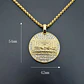 Collar Dije Última Cena Dorado Acero Inoxidable Para Hombre Dorado - Miniatura 4