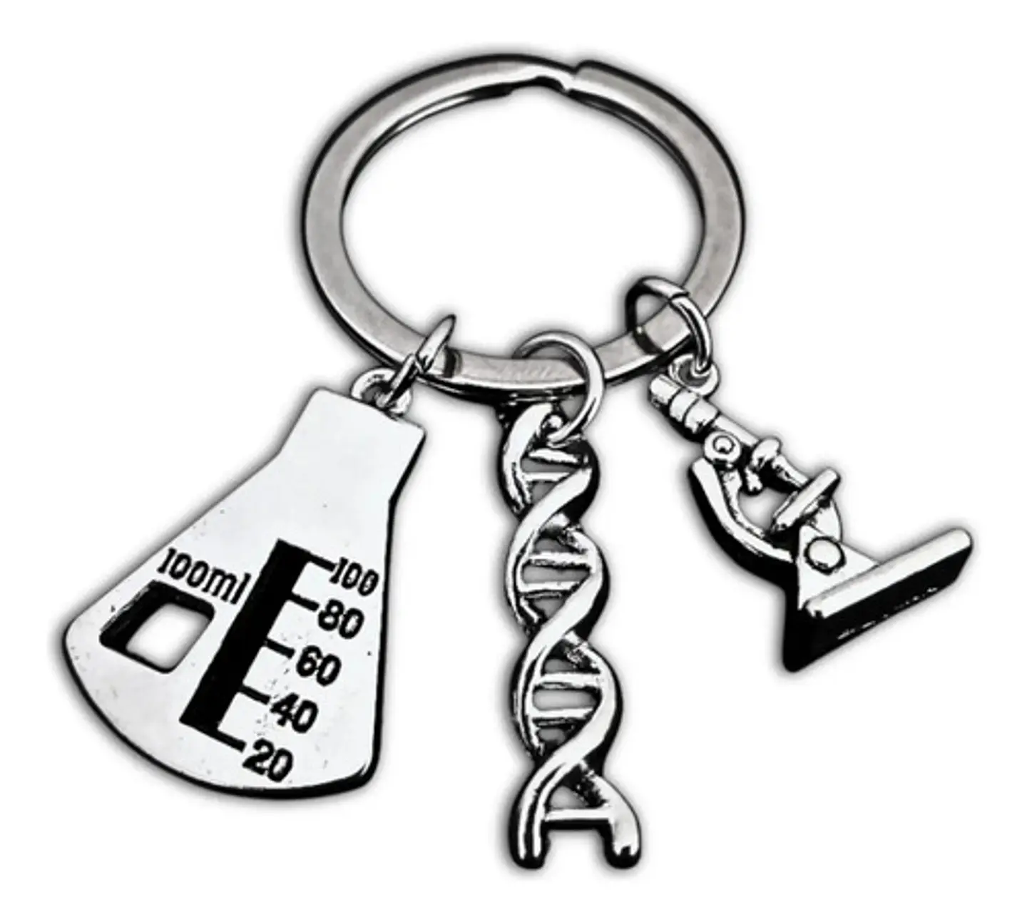 Llavero Médico Microscopio Adn Doctor Molecular Hombre Mujer 1