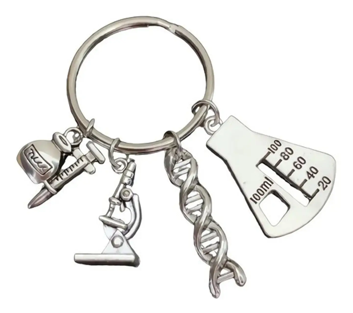 Llavero Médico Microscopio Adn Doctor Molecular Hombre Mujer 7