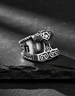 Anillo Para Hombres Vikingo Mjolnir Thor Nórdico Runas Acero - Miniatura 4