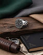 Anillo Para Hombres Vikingo Vegvisir Color Plata De Acero - Miniatura 8