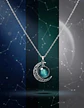 Collar Para Mujer Dije Cabujon Cristal Luna Signos Zodiacal - Miniatura 5