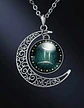 Collar Para Mujer Dije Cabujon Cristal Luna Signos Zodiacal - Miniatura 15