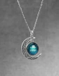 Collar Para Mujer Dije Cabujon Cristal Luna Signos Zodiacal - Miniatura 26
