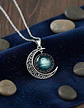 Collar Para Mujer Dije Cabujon Cristal Luna Signos Zodiacal - Miniatura 30