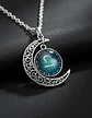 Collar Para Mujer Dije Cabujon Cristal Luna Signos Zodiacal - Miniatura 33