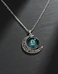 Collar Para Mujer Dije Cabujon Cristal Luna Signos Zodiacal - Miniatura 34