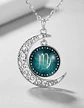 Collar Para Mujer Dije Cabujon Cristal Luna Signos Zodiacal - Miniatura 37