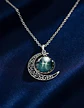 Collar Para Mujer Dije Cabujon Cristal Luna Signos Zodiacal - Miniatura 50
