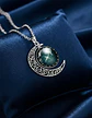 Collar Para Mujer Dije Cabujon Cristal Luna Signos Zodiacal - Miniatura 58