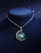 Collar Para Mujer Dije Cabujon Cristal Luna Signos Zodiacal - Miniatura 68