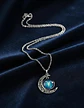 Collar Para Mujer Dije Cabujon Cristal Luna Signos Zodiacal - Miniatura 71