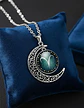Collar Para Mujer Dije Cabujon Cristal Luna Signos Zodiacal - Miniatura 74