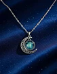 Collar Para Mujer Dije Cabujon Cristal Luna Signos Zodiacal - Miniatura 82
