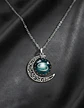 Collar Para Mujer Dije Cabujon Cristal Luna Signos Zodiacal - Miniatura 94