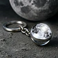 Llavero Hombres Mujeres Planeta Luna Sol Cristal Doble Cara - Miniatura 6