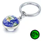 Llavero Hombres Mujeres Planeta Luna Sol Cristal Doble Cara - Miniatura 9