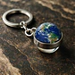 Llavero Hombres Mujeres Planeta Luna Sol Cristal Doble Cara - Miniatura 12